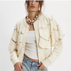 Free people Fluttercape Sweatshirt